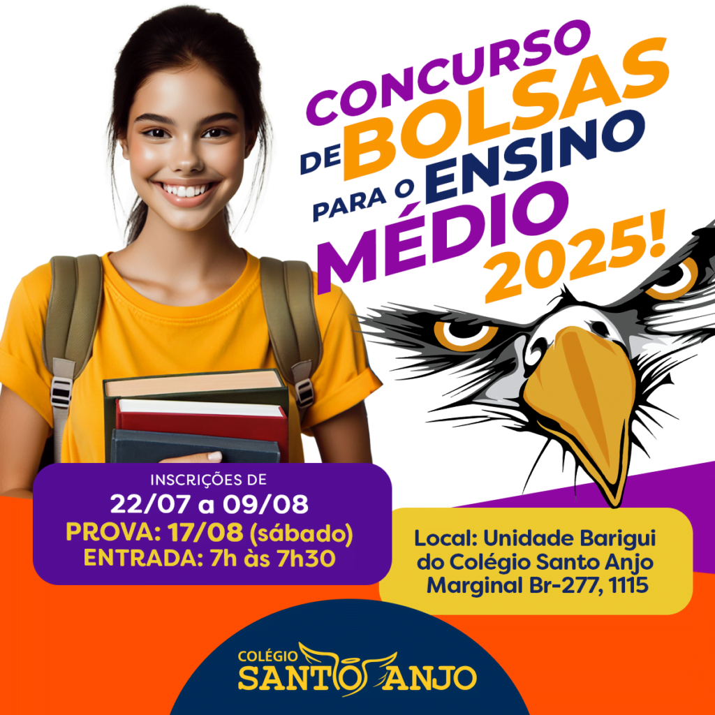 Colégio Santo Anjo oferece bolsas de até 100% para Ensino Médio 2025 ...